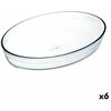 Orkaitės Indas Ô Cuisine ovalus 26,2 x 17,9 x 6,2 cm Skaidrus stiklas (6 vnt.)