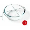 Apvali oro gruzdintuvė 1 l PYREX