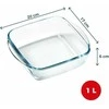 Oro keptuvė 1 l PYREX kvadratinė kepimo skarda