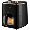ELDOM FRITTA fat-free fryer capacity 5.0 l adjustable temp. clock 1500 W Single 5 L Stand-alone Hot air fryer Juodas