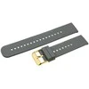 Pacific Dirželis gumowy do smartwatch 18mm - ciemny pilka/sidabrinė