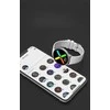Pacific Dirželis gumowy do smartwatch 18mm - ciemny pilka/sidabrinė