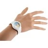 Pacific W05XL juodas/baltas leather watch strap - 20mm
