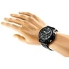 Pacific W104 leather watch strap - juodas - 18mm