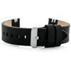 Pacific W110 leather watch strap - juodas/baltas - 22mm