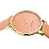 Pacific W64 leather watch strap - juodas/baltas 18mm