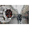 Pacific W71 leather watch strap - juodas/baltas - 14mm