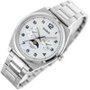 Pacific W81 leather watch strap - juodas/baltas 22mm
