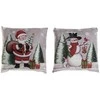 Pagalvėlė DKD Home Decor Kalėdos Spalvotas Poliesteris 40 x 10 x 40 cm (2 vnt.)