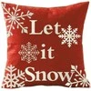 Aptel Pagalvės užvalkalas Let It Snow, 44x44 cm, veliūras