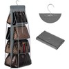 Pakabinamas pilkas drabužių ir aksesuarų organizatorius, 100x34 cm