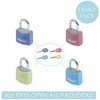 Master Lock 4 Pakabinamos spynos 20mm 9120EURQCOLNOP