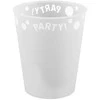 „Party Baltas“ baltas mikro plastiko puodelis, 250 ml