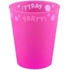 „Party Fuchsia“ fluorescencinės fuksijos mikro aukščiausios kokybės plastikinis puodelis, 250 ml