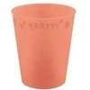 Party Pastel Salmon Lašišos spalvos mikro aukščiausios kokybės plastikinis puodelis 250 ml