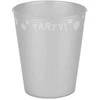 Teka Puodelis daugkartinio naudojimo Sidabrinis Decorata Party