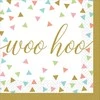 „Party Woo Hoo“ konfeti servetėlės (36 vnt. rinkinys) 25 x 25 cm
