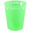 „Party Žalias“ fluorescencinės žalios spalvos mikro aukščiausios kokybės plastikinis puodelis, 250 ml