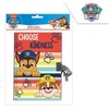Kids Euroswan - Akcesoria licencyjne Paw Patrol dienoraštis su spynelė