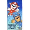 Paw Patrol Aqua paplūdimio rankšluostis 60x120 cm (greitai džiūstantis)