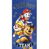 „Paw Patrol Boys Team“ vonios rankšluostis, paplūdimio rankšluostis 70x140cm (greitai džiūstantis)