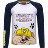 Paw Patrol juodi ilgomis rankovėmis vaikiški marškinėliai, 128 cm