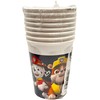 Paw Patrol mėlyni popieriniai puodeliai, 8 vnt., 200 ml, FSC