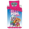 „Paw Patrol“ rausvos spalvos patalynės komplektas 135–200 cm, 80–80 cm