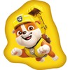 Paw Patrol Rubble geltona formos pagalvėlė, dekoratyvinė pagalvėlė 38x32 cm veliūras