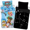 Paw Patrol tamsoje šviečiančios patalynės komplektas 140√ó200cm, 70√ó90cm