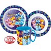 „Paw Patrol“ vakarienės rinkinys, mikroplastiko, su puodeliu, 350 ml