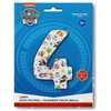 Paw Patrol žvaigždė numeris 4 folijos balionas 66 cm