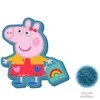 Peppa Pig apsipirkimo dekoratyvinė pagalvėlė, 35 cm, aksominė