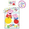 Patalynė bawełniana 140x200 Świnka Peppa kolorowa PE-3265BL poszewka 70x90 + maišelis bawełniany Halantex