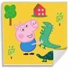 Peppa Pig Dino Magic rankšluostis, veido rankšluostis, 30x30cm