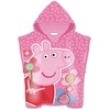 Peppa Pig gėlių paplūdimio rankšluostis pončas 55x110cm (greitai džiūstantis)