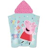 Peppa Pig gėlių paplūdimio rankšluostis pončas 55x110cm (greitai džiūstantis)