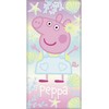 Peppa Pig kriauklės vonios rankšluostis, paplūdimio rankšluostis 70x140cm (greitai džiūstantis)