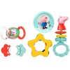 Peppa Pig linksmas barškučių ir kramtukų rinkinys, 5 dalys