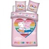 Peppa Pig Love patalynės komplektas 140–200 cm, 63–63 cm mikropluošto