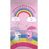 Peppa Pig pabarstytas vonios rankšluostis, paplūdimio rankšluostis 70x140cm