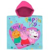 KIDS Peppa Pig pončas su kepure, 100% medvilnė