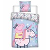 Peppa Pig patalynės užvalkalas 135–200 cm, 80–80 cm