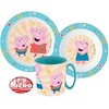 Peppa Pig pietų rinkinys, mikroplastiko su puodeliu 350 ml