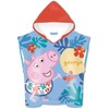 Peppa Pig riedlentės paplūdimio rankšluostis pončas 55x110cm (greitai džiūstantis)