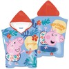 Peppa Pig riedlentės paplūdimio rankšluostis pončas 55x110cm (greitai džiūstantis)