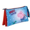 Peppa Pig Rocket 3 skyrių pieštukų dėklas 21 cm