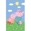 Peppa Pig šeimos rankšluostis, veido rankšluostis, rankšluostis 30x50 cm