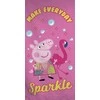 Brandmac Peppa Pig Sparkle vonios rankšluostis, paplūdimio rankšluostis 70x140cm
