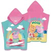 Peppa Pig Sunshine paplūdimio rankšluostis pončas 55x110cm (greitai džiūstantis)